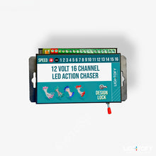12 Volt 16 Channel LED Action Chaser on a white background
