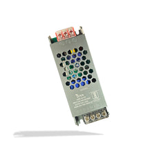 A 24 volt slim body SMPS, which is a type of power supply unit, with various colored wires connected to it.