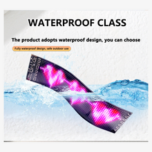 Product with LED display showing 'WATERPROOF CLASS' and 'Fully waterproof design' text on a water splash background.