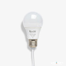 Koshi smart light bulb on a white background
