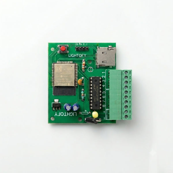 Koshi WLED LITE 8-output ESP32 pixel LED controller board, pre-flashed with WLED software, Made in India