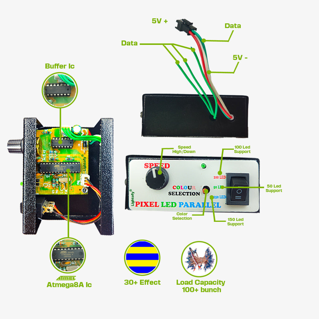 PIXEL LED MANUAL PARALLEL CONTROLLER – Koshi Electronics
